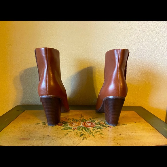 Brown Leather Booties - Picture 3 of 5